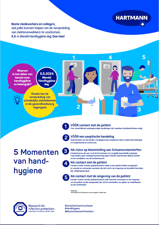 World Handhygiene day 2024 - 5 moments