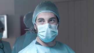 Image of a person in a hospital environment