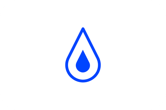 Icon of a water drop