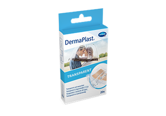 Abbildung der DermaPlast® TRANSPARENT Produktpackung
