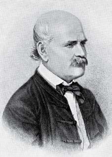 Ignaz Semmelweis, na dobovom obrázku, bol jedným z prvých priekopníkov hygieny rúk