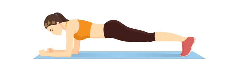 Illustration Übung Plank
